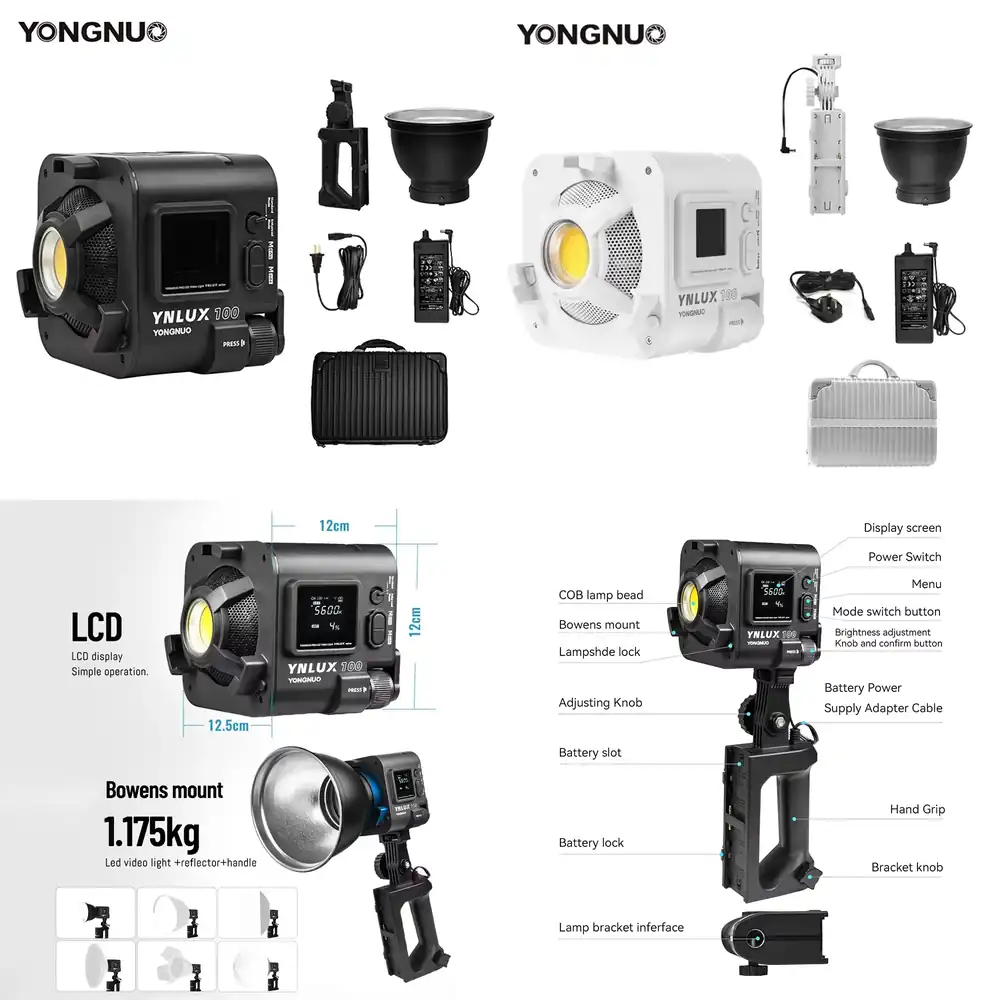 Lighting In Photography Studio - YONGNUO YNLUX100 100W 3200K-5600K Luce LED