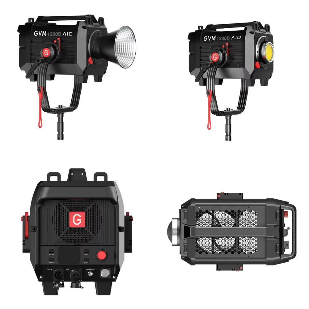 Lighting In Photography Studio - GVM SD1200B AIO 1200W Faretto LED
