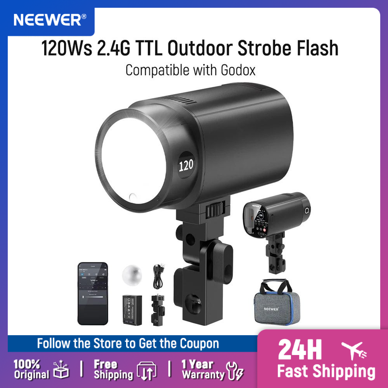 Portable Strobe Monolight - NEEWER Q120 Flash Stroboscopico da Esterno