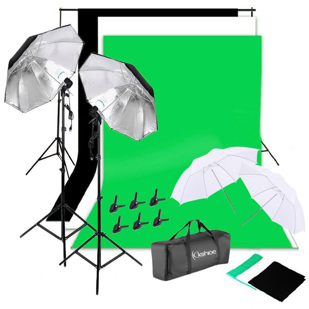 Photography Lighting And Backdrop Kits - Kit di illuminazione per studio fotografico