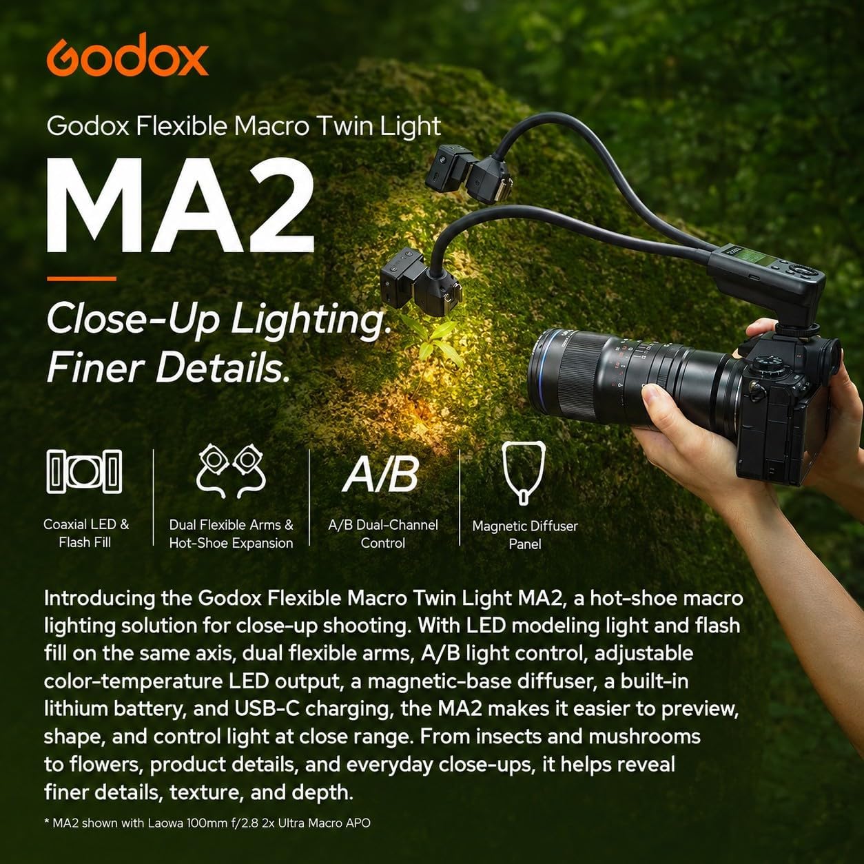 Godox MA2, flash LED flessibil - Godox Speedlite Flash recensione e prezzo