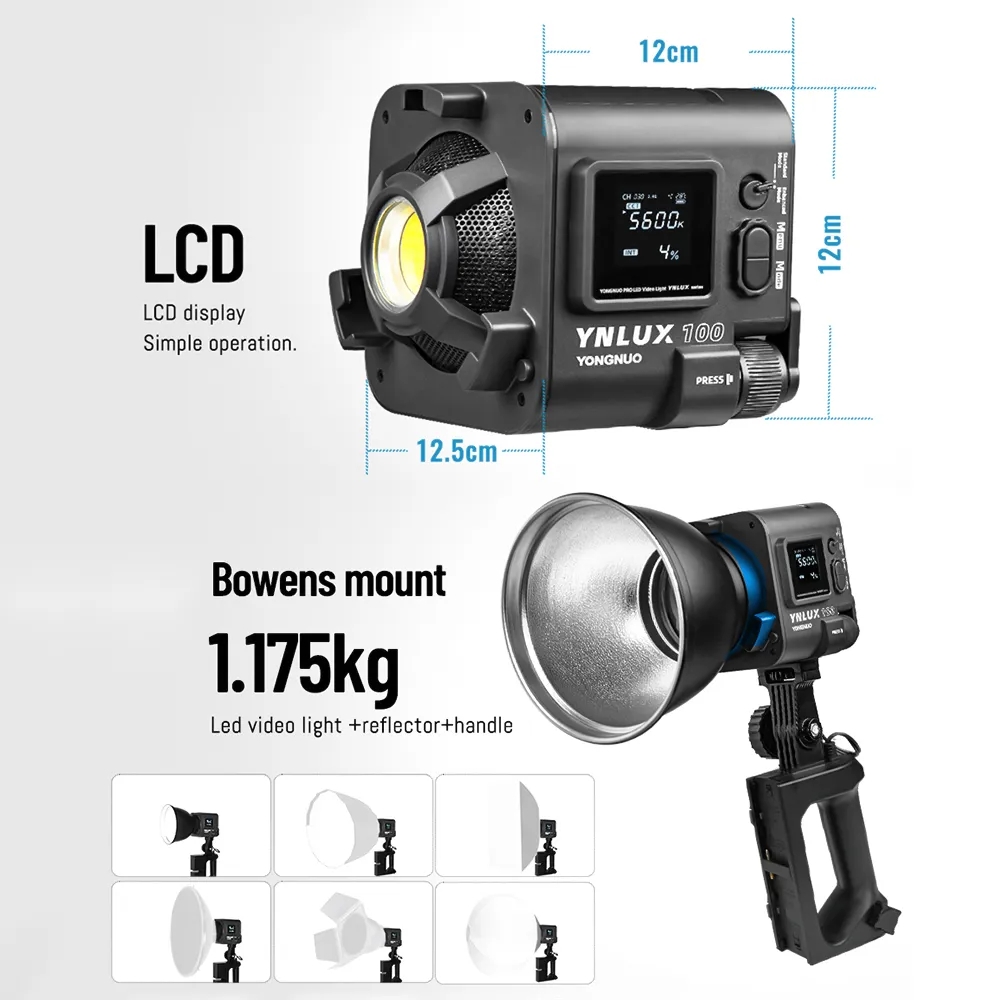 YONGNUO YNLUX100 100W 3200K-56 - Lighting In Photography Studio recensione e prezzo