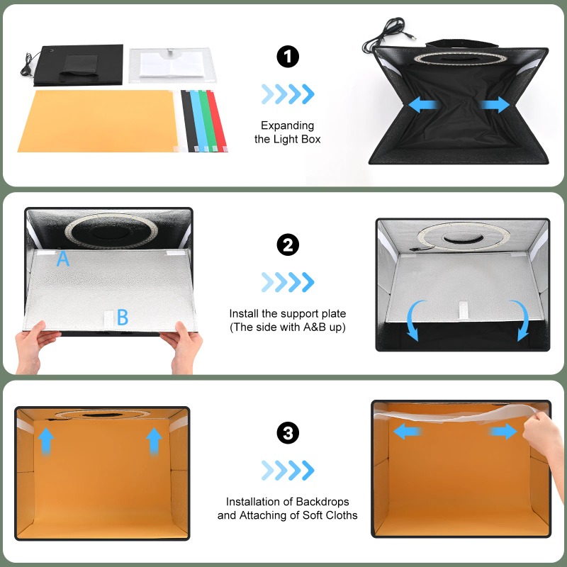 Kit Lightdow Photo Studio Ligh - Photography Lighting And Backdrop Kits recensione e prezzo