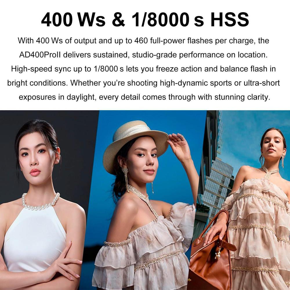 Godox AD400 Pro II AD400Pro II - Portable Strobe Monolight recensione e prezzo