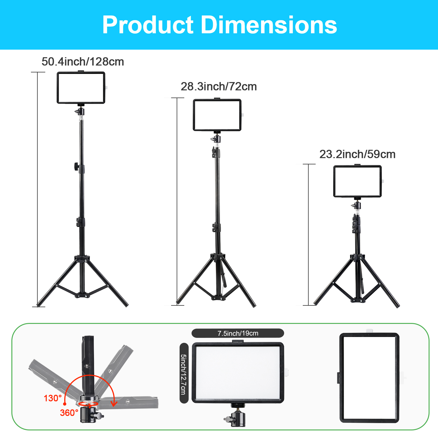 Luce LED quadrata da 8 pollici - Stand Lighting Photography recensione e prezzo