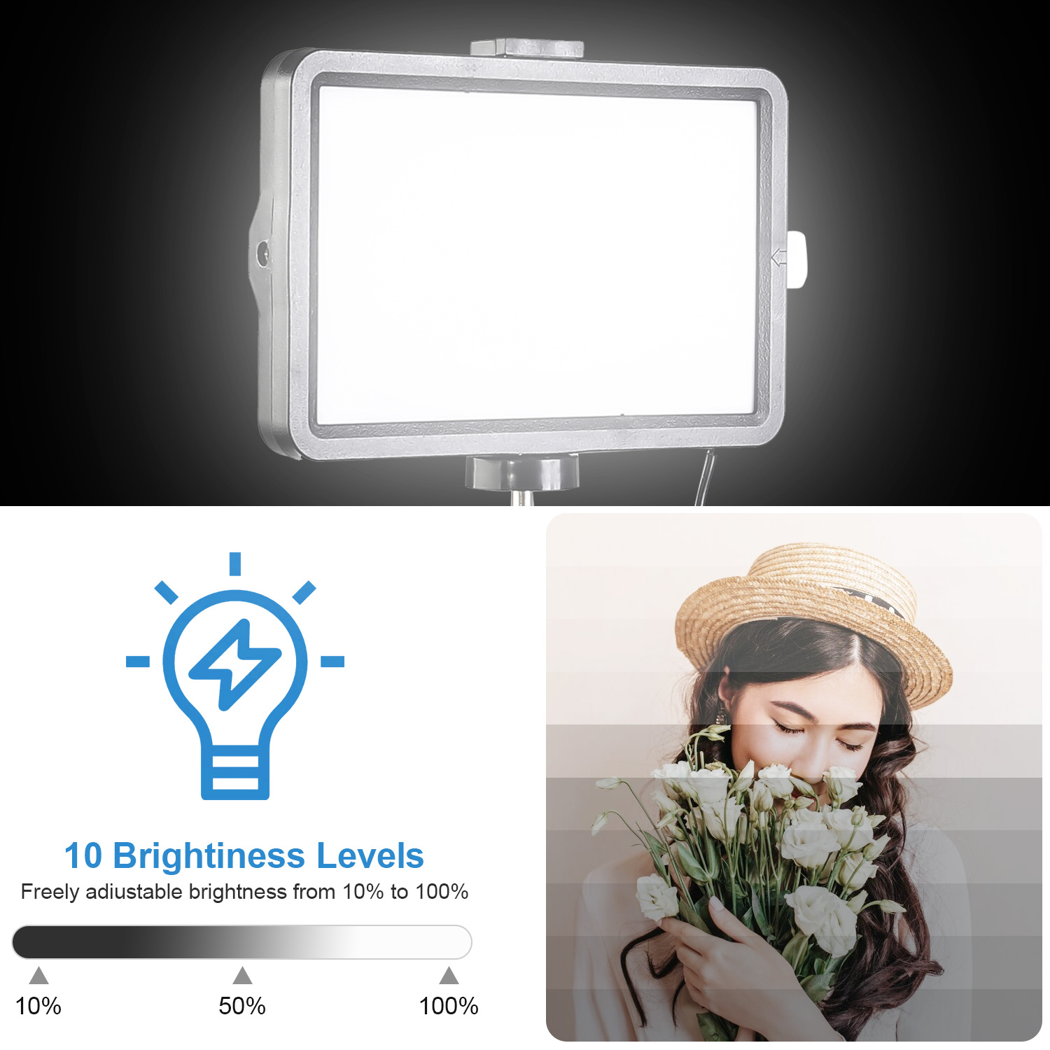 Luce LED quadrata da 8 pollici - Stand Lighting Photography recensione e prezzo