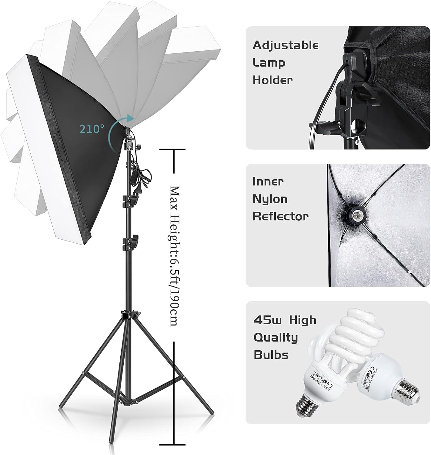 Kit di illuminazione fotografi - Photography Lighting And Backdrop Kits recensione e prezzo