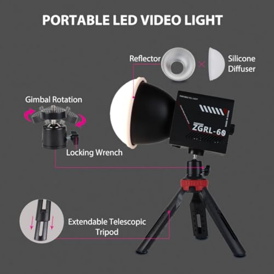 Luce video LED COB da 60W port - Lighting In Photography Studio recensione e prezzo