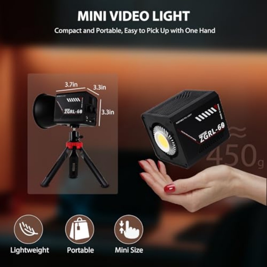 Luce video LED COB da 60W port - Lighting In Photography Studio recensione e prezzo