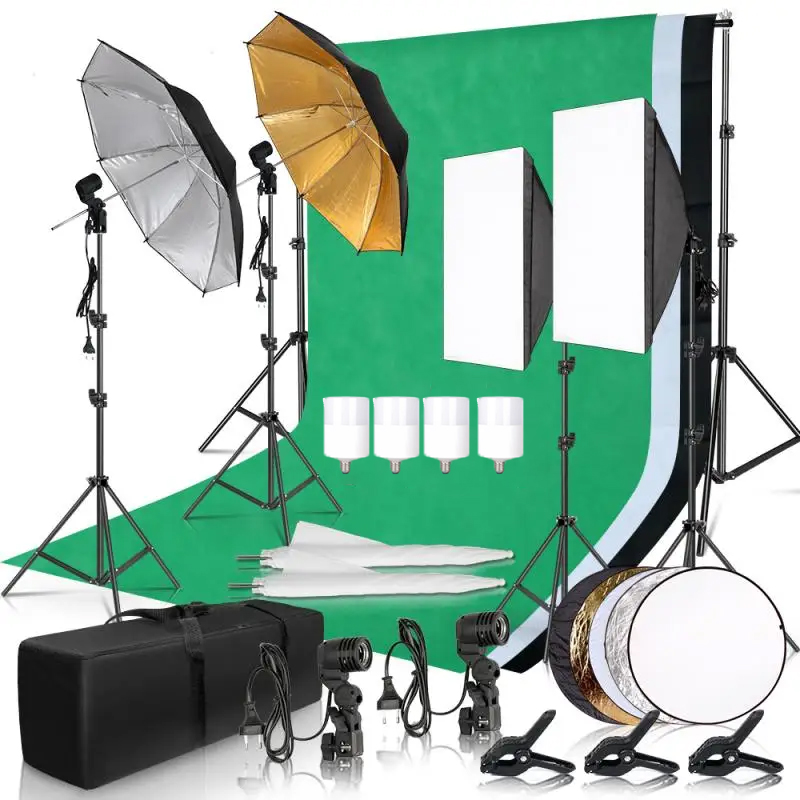 Kit di illuminazione fotografi - Photography Lighting And Backdrop Kits recensione e prezzo