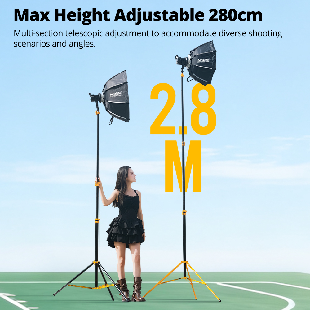 AMBITFUL GM280Y Stativo Profes - Photography Lighting For Products recensione e prezzo