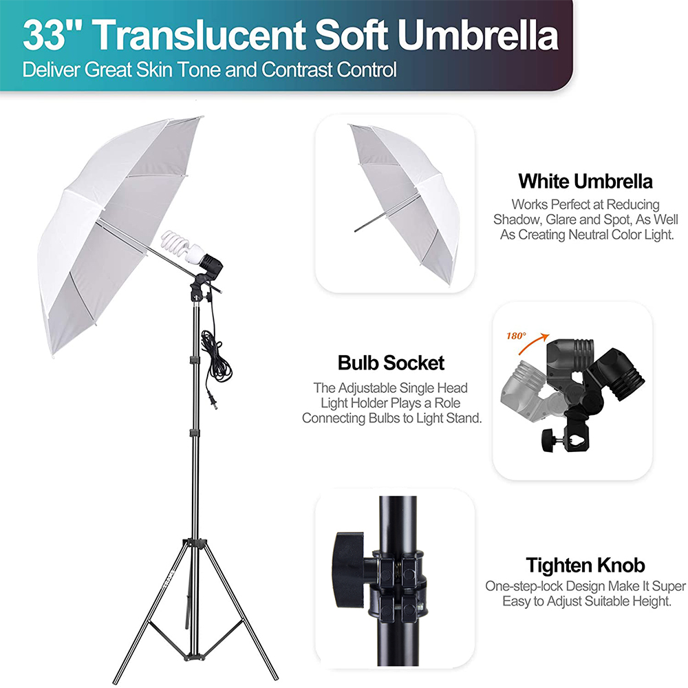 Il set di attrezzature per stu - Photography Lighting And Backdrop Kits recensione e prezzo