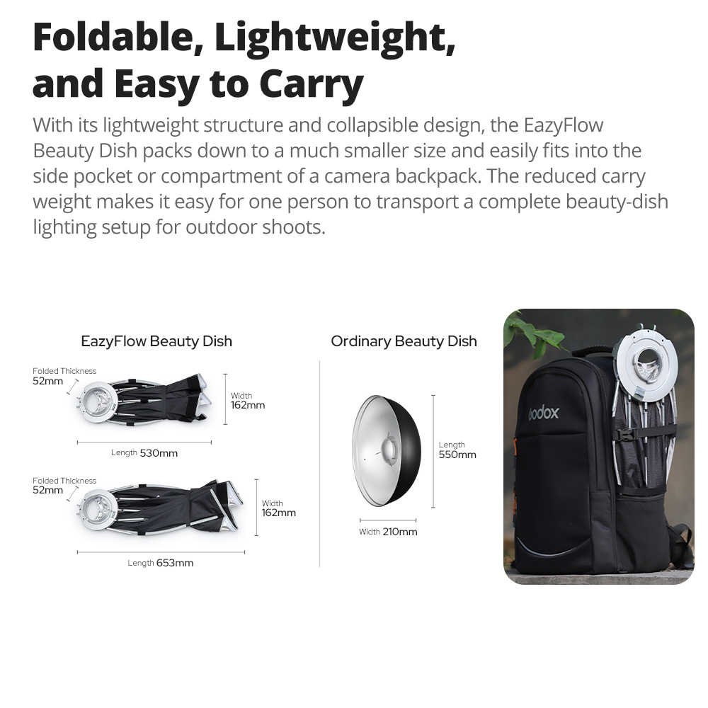 Nuovo Godox EazyFlow Beauty Di - Photography Lighting For Products recensione e prezzo